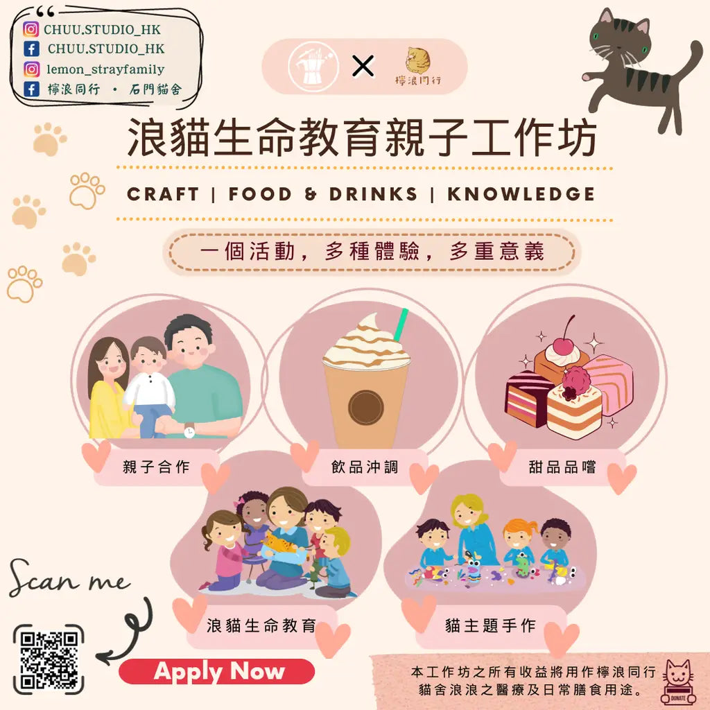 Chuu X 檸浪同行浪貓親子工作坊