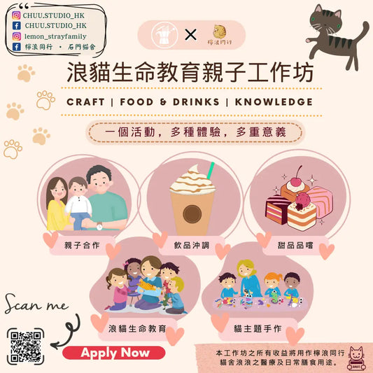 Chuu X 檸浪同行浪貓親子工作坊